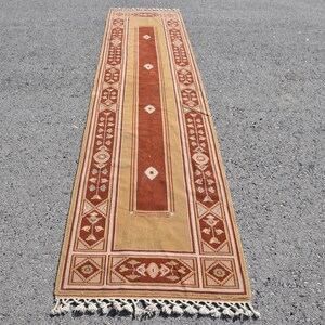 Rugs For Indoor, Anatolian Rugs, Turkish Rug, Brown Antique Rug, 2.6x11.4 ft Area Rug, Vintage Rug, Bohemian Floor Rug, Tribal Nursery Rug