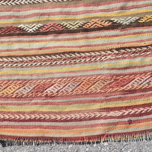 Vintage Kilim, Area Kilim, Turkish Kilim, Oushak Kilim, 53x91 inches Red Kilim, Outdoor Kilim, Floor Kilim, Tribal shops Kilim, Rustic Kilim, 7718