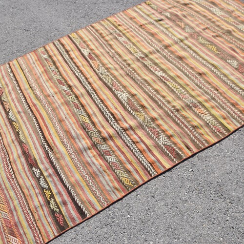 Vintage Kilim, Area Kilim, Turkish Kilim, Oushak Kilim, 53x91 inches Red Kilim, Outdoor Kilim, Floor Kilim, Tribal shops Kilim, Rustic Kilim, 7718