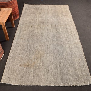 Area Kilim, Vintage Kilim, Turkish Kilim, Home Decor Kilim, 47x87 inches Black Kilim, Handmade Kilim, Floor Kilim,  7930