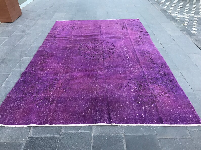 Salon Rug Living Room Rug Large Rug Oushak Vintage Rug Turkish Rug Area Rug Distressed Vintage Large Oushak Rug Oriental Turkish Rug PR-18