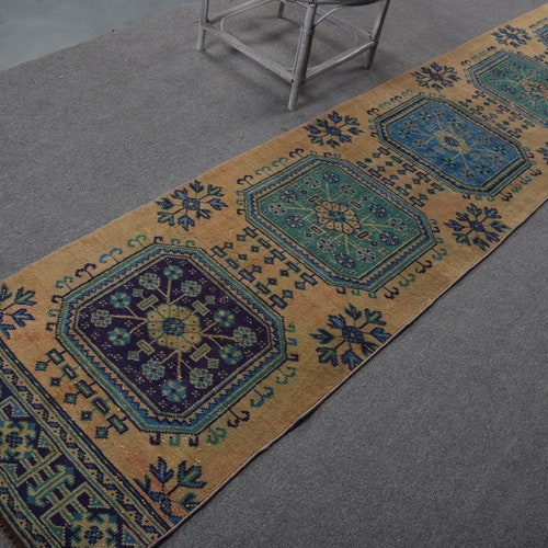 Runner Carpet, Turkish Rug, Vintage Rug, Antique Rug, 30x146 inches shops Brown Carpet, Wool Stair Rugs, Outdoor Rug, Hallway Rug, 9443