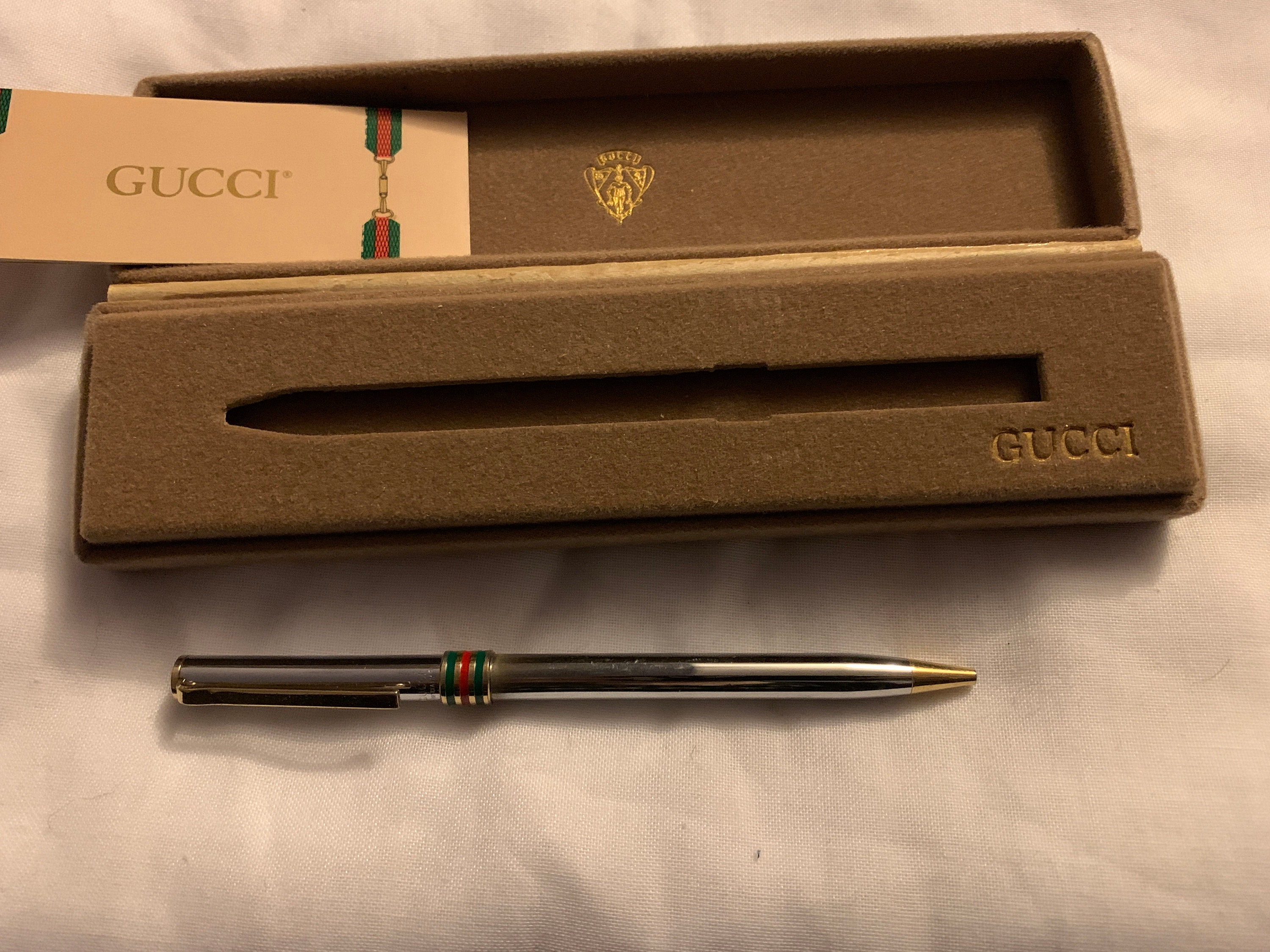 Vintage Gucci Firenze Ballpoint Pen w/ Original Case