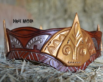 King Theoden of Rohan Crown - Leather - LOTR