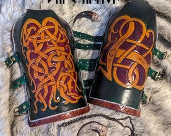 Viking Bracers - Leather