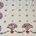 Vintage Simtex Tablecloth ~ Happy Tree Pattern ~ Floral Topiary Garland ...
