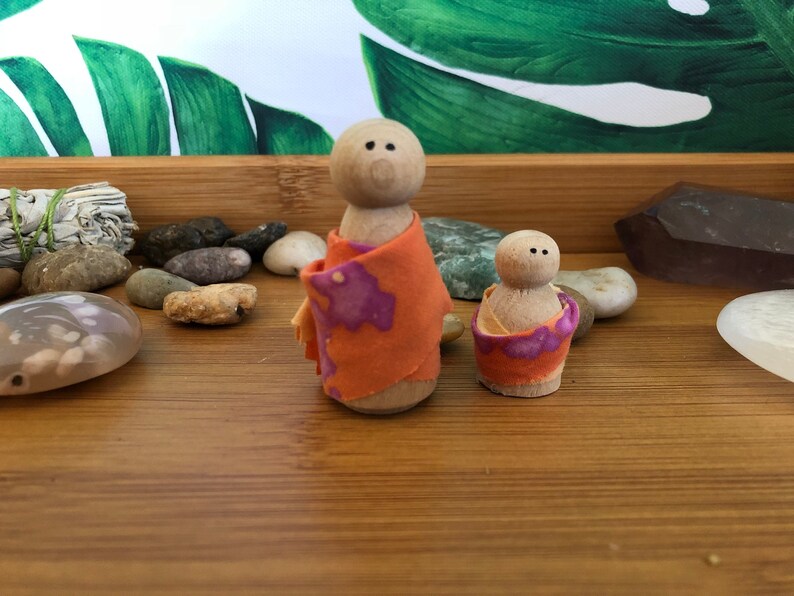 waldorf inspired peg dolls