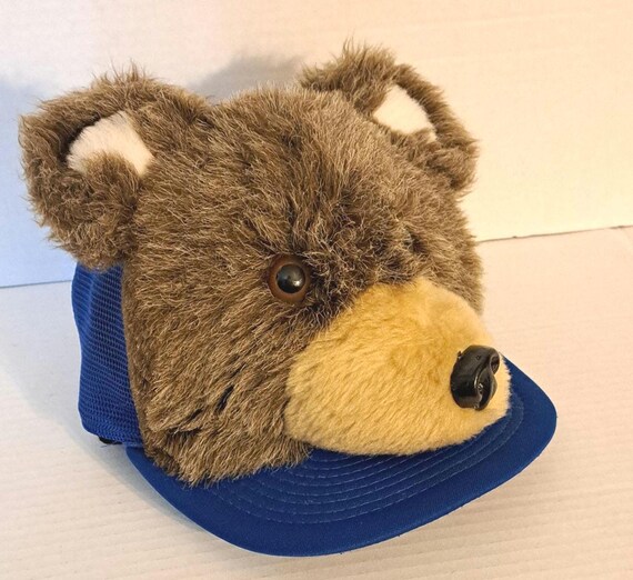 Vintage Baseball Cap Hat Bear Adjustable Boys 1980s Sports  display picture 3