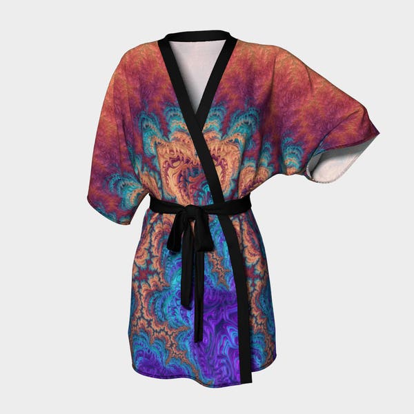 The Range of Strange - Kimono Robe, Robe, Bath Robe, Lounge Wear, Spa Robe, Coverup, Swim Coverup, Gift for Him/Her, Bridesmaid Robe