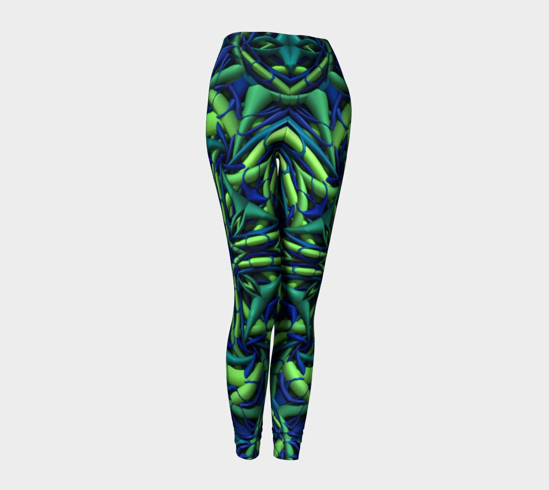 Blue/green Leggings Women's Leggings 
