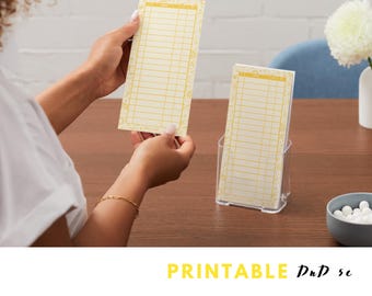 Whimsy D&D 5e Fillable Initiative Tracker (Digital Download)