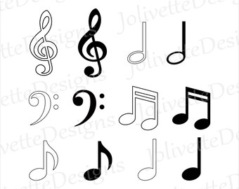 Download Treble Clef Clipart Etsy