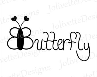 Butterfly, Font, Heart Clip Art, Clipart, Design, Svg Files, Png Files, Eps, Dxf, Pdf Files, Silhouette, Cricut, Cut File
