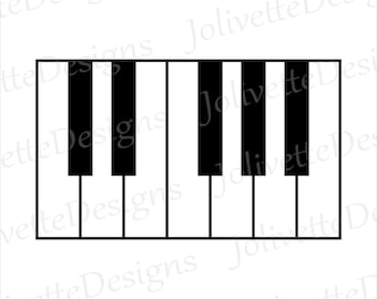 Piano, Piano Keys, Notes, Music, Keyboard Clip Art, Clipart, Design, Svg Files, Png Files, Eps, Dxf, Pdf Files, Silhouette, Cricut, Cut File