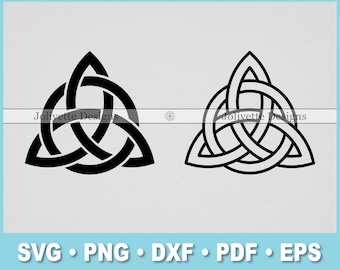 Trinidad, Nudo Celta, Triquetra, Imágenes prediseñadas, Imágenes prediseñadas, Diseño, Archivos SVG, Archivos PNG, Eps, Dxf, Archivos PDF, Silueta, Cricut, Archivo de corte