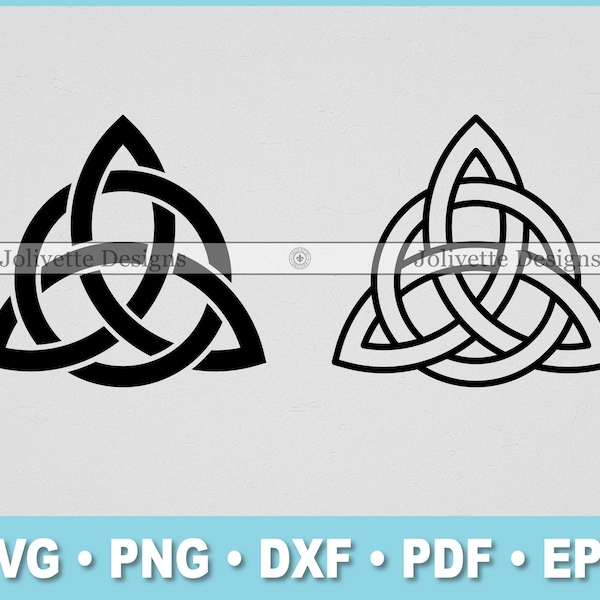 Trinity, Celtic Knot, Triquetra, Clip Art, Clipart, Design, Svg Files, Png Files, Eps, Dxf, Pdf Files, Silhouette, Cricut, Cut File