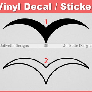 Simple Bird, Seagull, Wings, Fly, Birds, Decal, Car Decal, Laptop Decal, Yeti Decal, Sticker, Vinyl