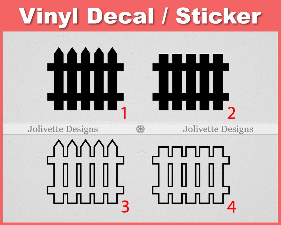 Fence, Picket Fence, Wood, Fences, Post, Stake, Decal, Car Decal