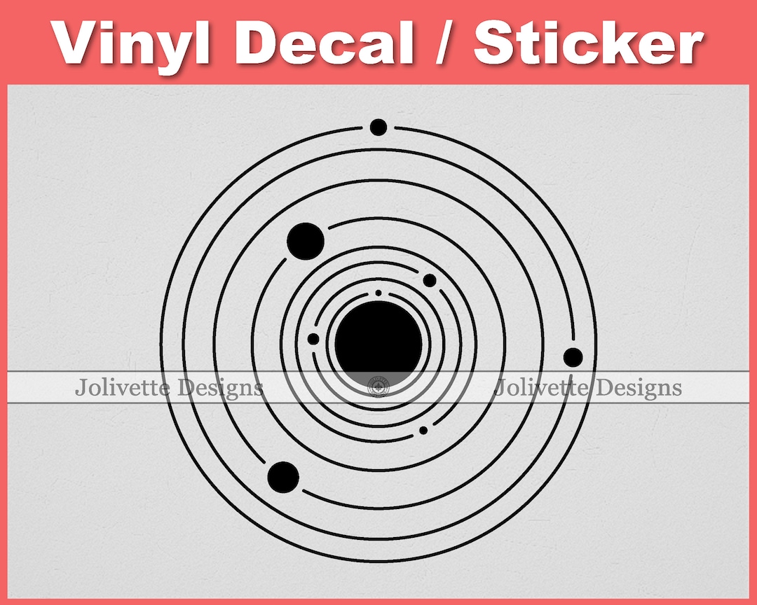 Sunsphere Sticker Solar System, Space, Astronomy, Sun, Star, Planets, Decal, Car Decal ...