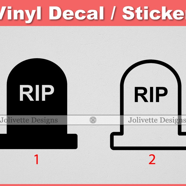 Tombstone Decal Sticker - Etsy