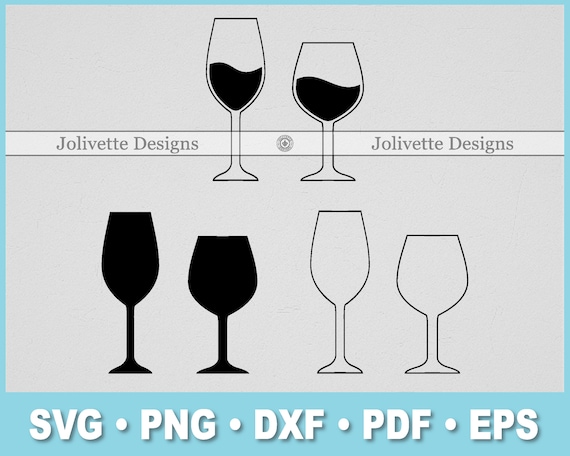 Wine, Wine Glass, Glasses, Clip Art, Clipart, Design, Svg Files, Png Files, Eps Files, Dxf Files, Pdf Files, Silhouette Files, Cricut, Cut