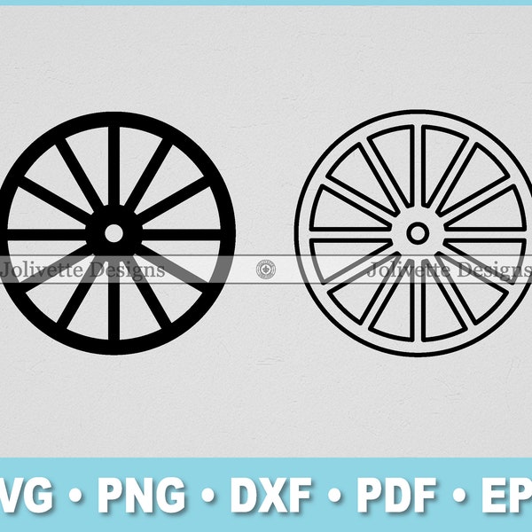 Wagon Wheel, Wheels, Wooden, Country, Western Clip Art, Clipart, Design, Svg Files, Png Files, Eps, Dxf, Pdf, Silhouette, Cricut, Cut File