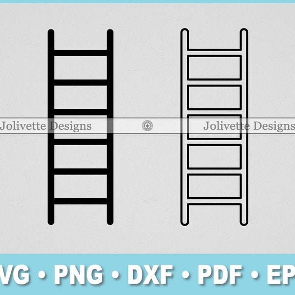 Ladder, Step, Rail, Climb Clip Art, Clipart, Design, Svg Files, Png Files, Eps, Dxf, Pdf Files, Silhouette, Cricut, Cut File