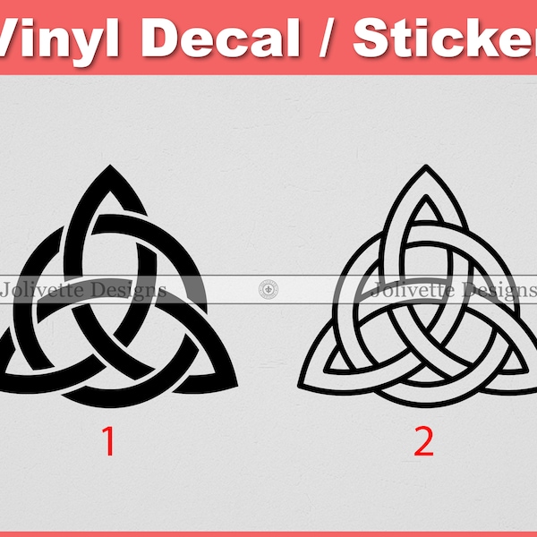 Trinity, Celtic Knot, Triquetra, Decal, Car Decal, Laptop Decal, Yeti Decal, Sticker, Vinyl