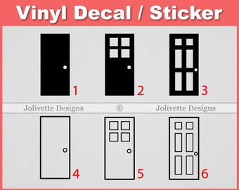 Door, Window, House, Doorknob, Doors, Decal, Car Decal, Laptop Decal, Yeti Decal, Sticker, Vinyl