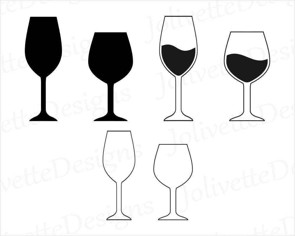 Download Wine Wine Glass Glasses Clip Art Clipart Design Svg | Etsy