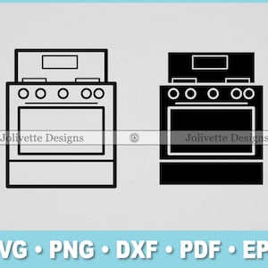 Herd, Ofen, Küche, Gerät, Kochen, Koch, Clip Art, Clipart, Design, SVG-Dateien, Png-Dateien, Eps, Dxf, Pdf, Silhouette, Cricut, Cut File