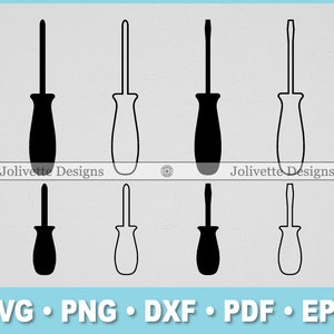 Screwdrivers, Screws, Tools, Screw Driver, Clip Art, Clipart, Design, Svg Files, Png Files, Eps, Dxf, Pdf File, Silhouette, Cricut, Cut File