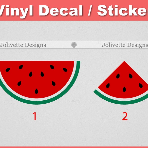 Watermelon, Summer, Seeds, Melon, Food, Decal, Car Decal, Laptop Decal, Yeti Decal, Sticker, Vinyl