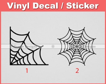 Spiderweb, Cobweb, Spiders, Halloween, Webs, Cob, Decal, Car Decal, Laptop Decal, Yeti Decal, Sticker, Vinyl