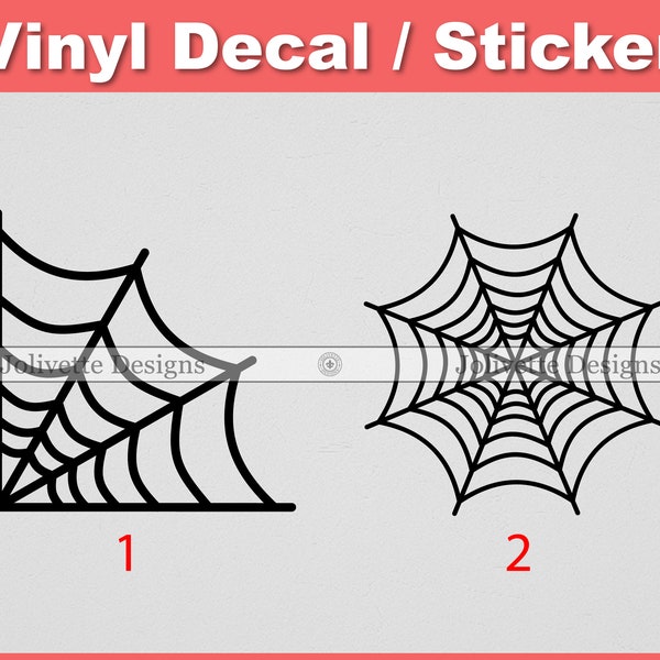 Spiderweb, Cobweb, Spiders, Halloween, Webs, Cob, Decal, Car Decal, Laptop Decal, Yeti Decal, Sticker, Vinyl