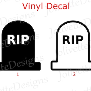 Tombstone Headstone Gravestone RIP Grave Decal Car - Etsy
