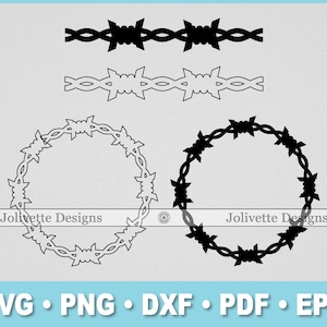 Barbed Wire, Barb, Spike, Fence, Clip Art, Clipart, Design, Svg Files, Png Files, Eps, Dxf, Pdf Files, Silhouette, Cricut, Cut File