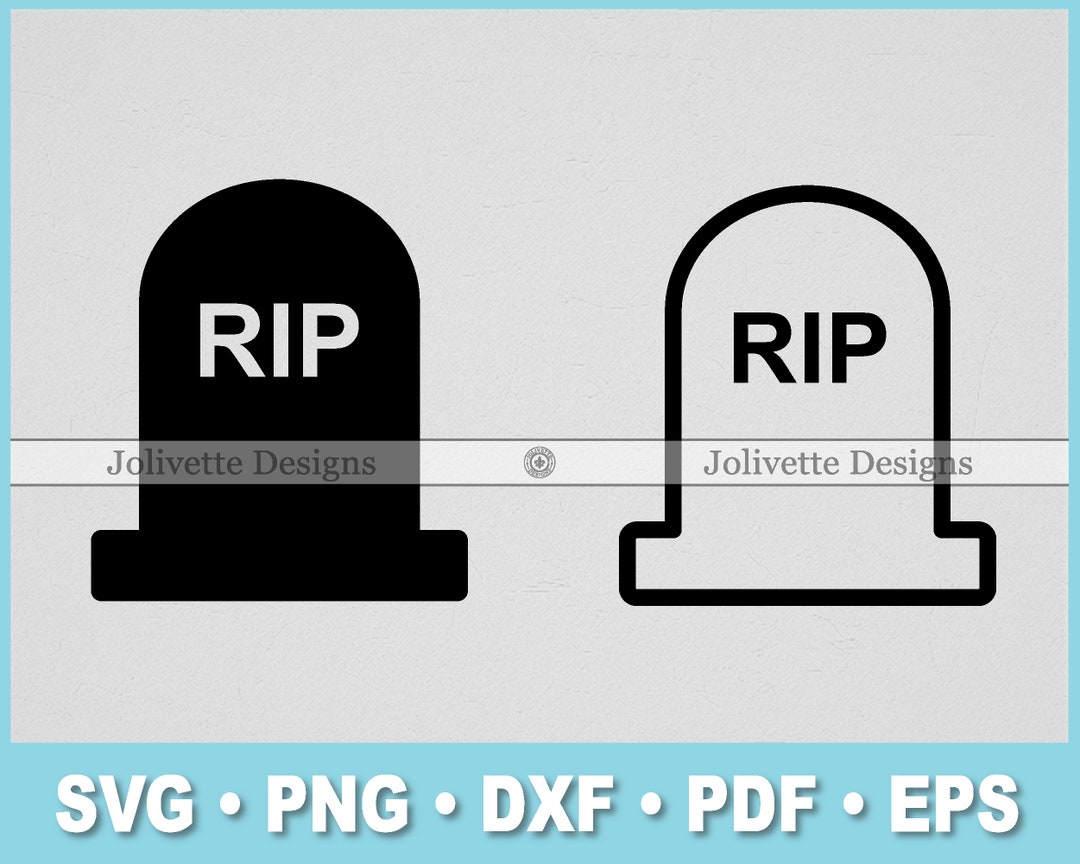 Rip Gravestone Icon Black PNG & SVG Design For T-Shirts