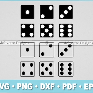 Dice, Die, Cube, Craps, Gambling, Gaming, Clip Art, Clipart, Design, Svg Files, Png Files, Eps, Dxf, Pdf Files, Silhouette, Cricut, Cut File