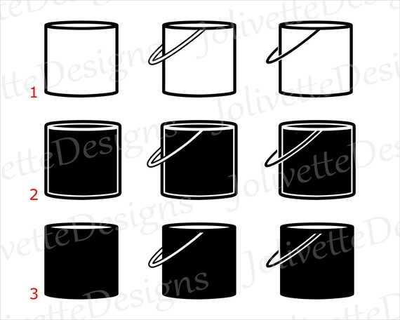Farbeimer Maler Spill Konnen Farben Clipart Clipart Etsy