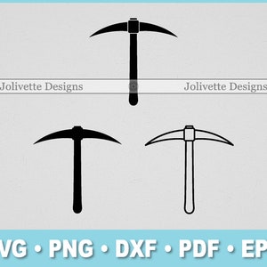 Pickaxe, Pick Axe, Mining, Mine, Miner, Tool, Clip Art, Clipart, Design, Svg Files, Png Files, Eps, Dxf, Pdf Files, Silhouette, Cricut, Cut