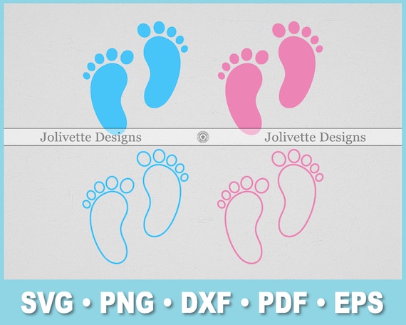 Baby Boy Footprints Clipart