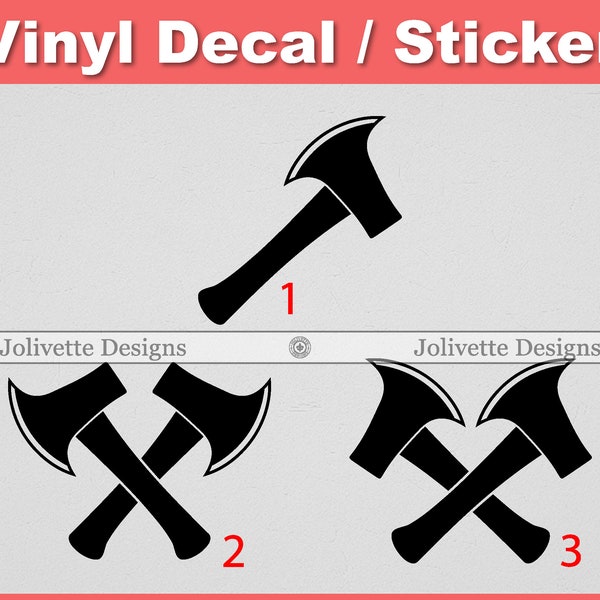 Axe, Hatchet, Cut, Chop, Lumberjack, Woodcutting, Decal, Car Decal, Laptop Decal, Yeti Decal, Sticker, Vinyl