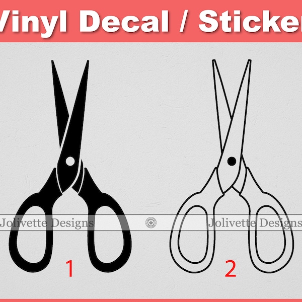 Scissors, Cut, Shears, Decal, Car Decal, Laptop Decal, Yeti Decal, Sticker, Vinyl