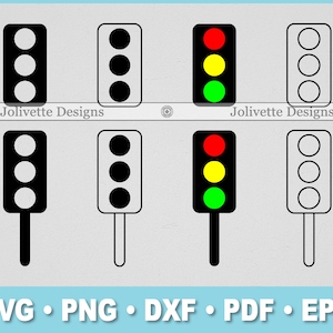Semáforo, Semáforo, Semáforo Vermelho, Clip Art, Clipart, Design, Arquivos Svg, Arquivos Png, Eps, Dxf, Arquivos PDF, Silhueta, Cricut, Arquivo Cortado