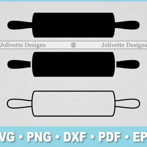 Rolling Pin, Kitchen, Bakery, Chef, Cook, Clip Art, Clipart, Design, Svg Files, Png Files, Eps, Dxf, Pdf Files, Silhouette, Cricut, Cut File