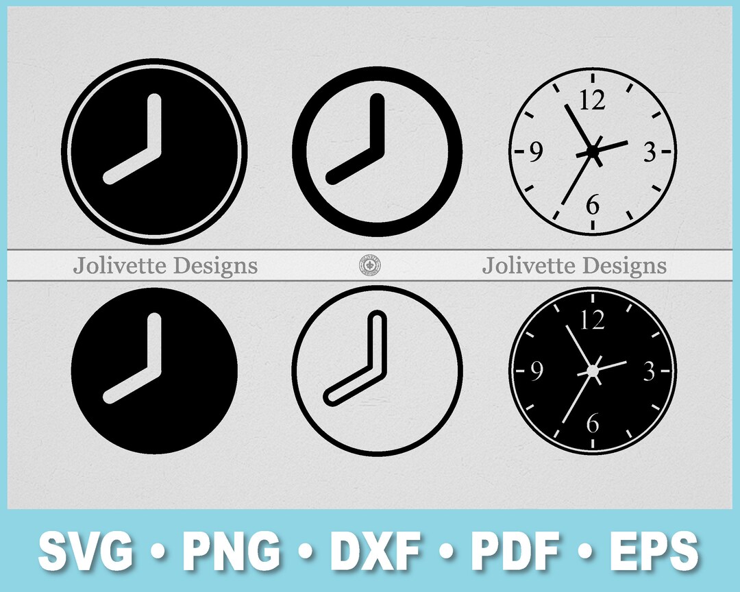 Simple Clock, Clocks, Time, Watch, Clip Art, Clipart, Design, Svg Files