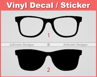 Shades, Glasses, Sunglasses, Lense, Decal, Car Decal, Laptop Decal, Yeti Decal, Sticker, Vinyl