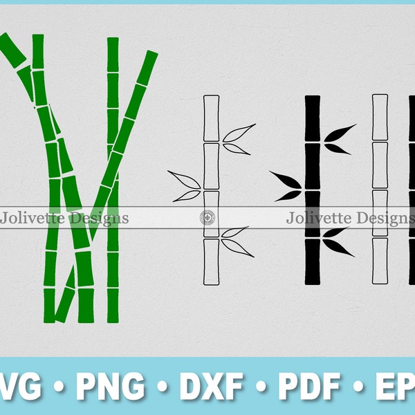 Bambù, Palo di canna, Palo, Bastone, Foglia, ClipArt, Clipart, Design, File in formato Svg, File Png, Eps, Dxf, Pdf, Silhouette, Cricut, File di taglio, Vettore