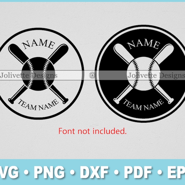 Baseball, Team, Custom, Circle, Decal, Sports, Clip Art, Clipart, Design, Svg Files, Png Files, Eps, Dxf, Pdf File, Silhouette, Cricut, Cut